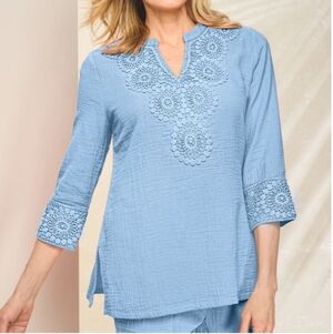 Drapers And Damons Tunic Shirt, Size Medium